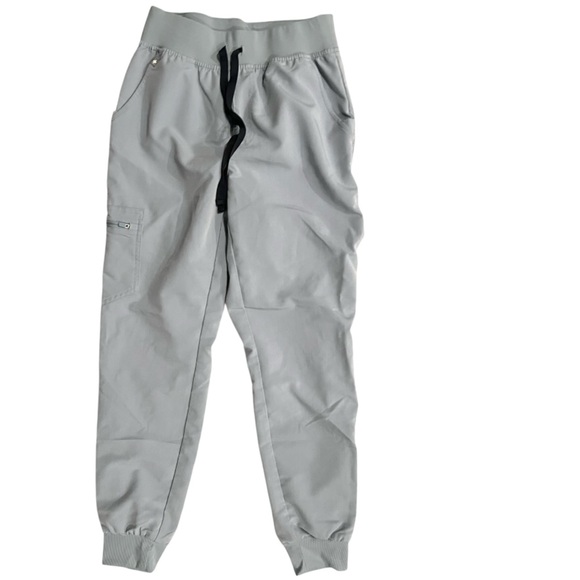 Figs High Waisted Zamora Jogger Scrub Pants | Dusty Blue | Size Small PO# 5858 - Picture 5 of 8